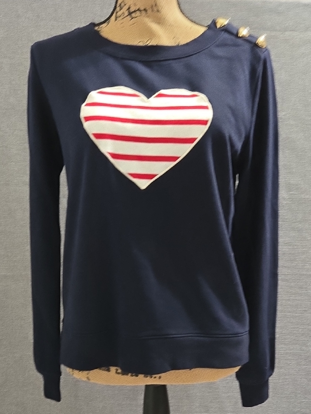 Talbots Navy Crewneck Pullover Size Small